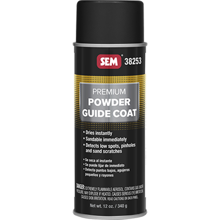 Sem Products Paint, Premium Guide Coat, Used to Identify Low Spots/ Pinholes/ Surface Defects While Sanding Primer, Dry Powder, Black – 38253