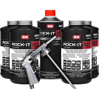 Sem Products Bed Liner, Rock-It Xc™, Paint-On/ Spray-On, Covers 102 Square Foot Area Per Gallon, Gray Opaque, Urethane – 46670