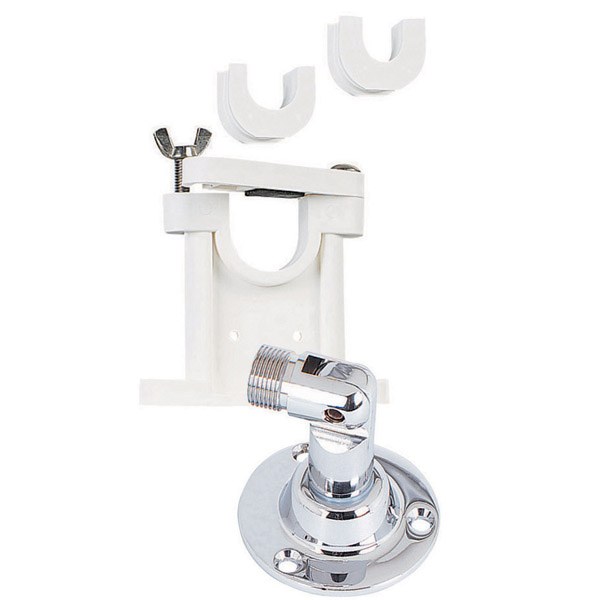 Shakespeare Antenna Mount, For Use with 1 Inch/ 1-1/8 Inch/ 1-1/2 Inch Diameter Antennas, 81-S Style Stainless Steel Swivel Mount – 410-R