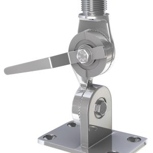 Shakespeare Antenna Mount, Ratchet Mount, Stainless Steel, With Handle – 4187-BX