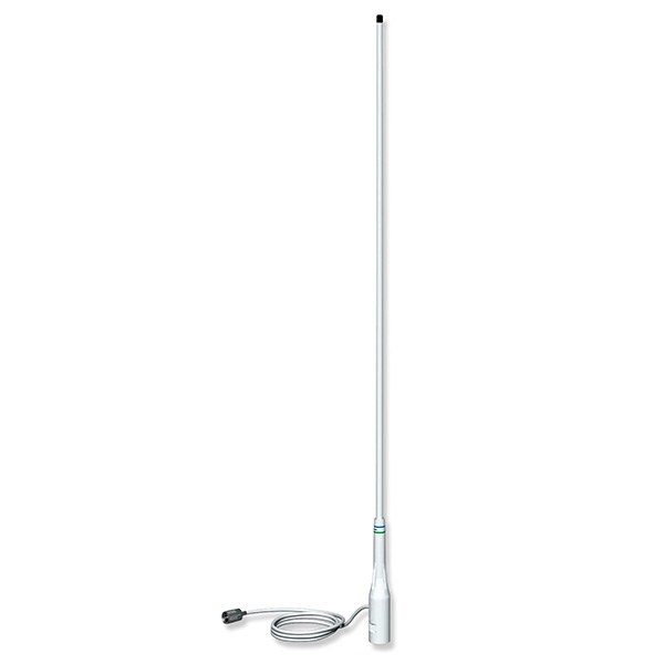 Shakespeare Antenna, Classic Series, Monopole AM/ FM Antenna, Ratchet Mount, High Gloss White Fiberglass, 3 Feet Height, AM/FM Band – 4351