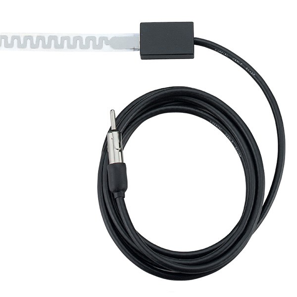 Shakespeare Antenna, Classic Series, Clear Tape with Embedded AM/ FM Antenna, Non-Metallic Surface Mount, 24 Inch Length – 4353