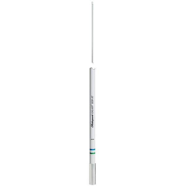 Shakespeare Antenna, Galaxy®, Monopole AM/ FM Antenna, T-Top/ Hard-Top Mount, White with High Gloss Polyurethane Finish, 8 Feet Height – 5235-XT