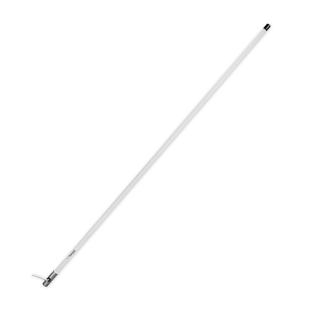 Shakespeare VHF Radio Antenna, Commlight ™, Monopole, 6.6 Foot Length, 6 Db Gain, Ratchet Mount, White – CL-6