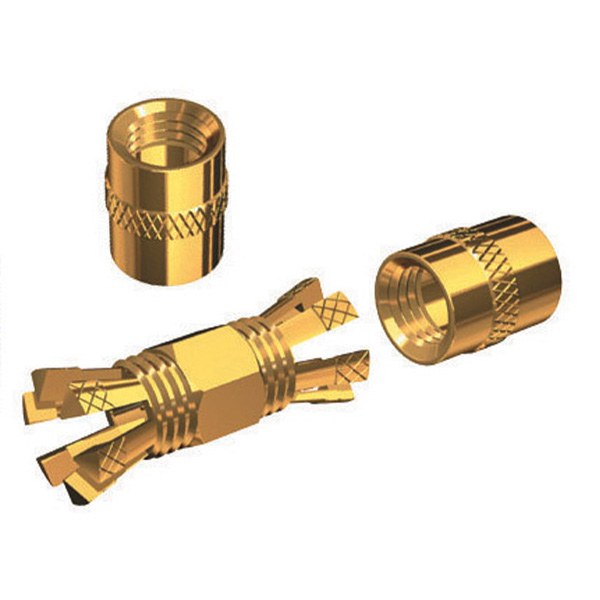 Shakespeare Antenna Cable Connector, Centrepin Splice Connector for RG-8X/ RG-58/ Au Coaxial Cable, Gold Plated Brass, Single – PL-258-CP-G