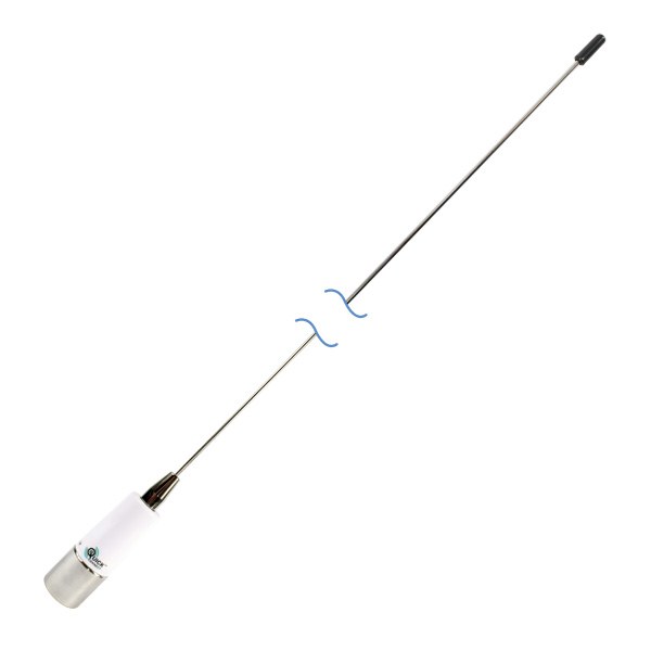 Shakespeare VHF Radio Antenna, Quickconnect™, Monopole, 3 Foot Length, 3 Dbi Gain, 50 Watt Maximum Input Power, Ratchet/ Ratchet Rail Mount – QC-3