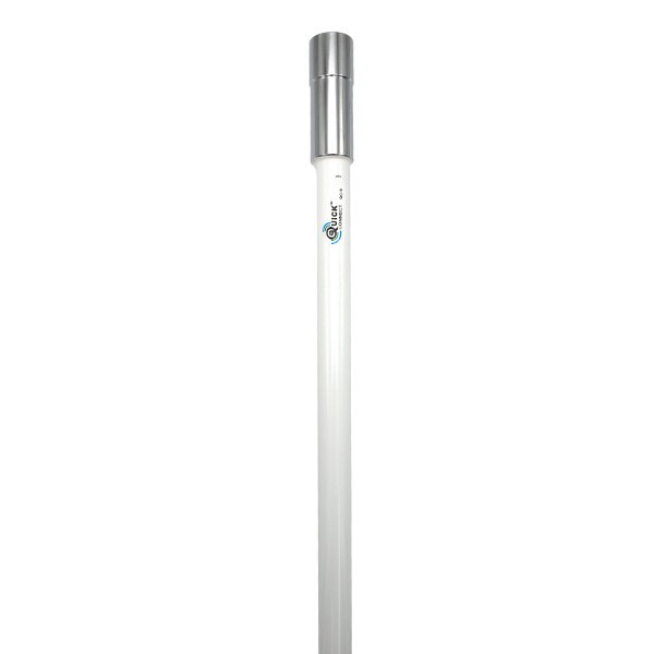 Shakespeare VHF Radio Antenna, Quickconnect ™, Monopole, 8 Foot Length, 6 Dbi Gain, Ratchet/ Ratchet Rail Mount, White, Fiberglass – QC-8-T