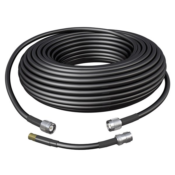 Shakespeare Coaxial Cable, RG-8/ X, For Use with Siriusxm® SRA-25/ SRA-40 Satellite Radio Antenna, With Smb and Tnc Connectors – SRC-90