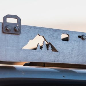 Sherpa Equip Tie Down Anchor, Smiley, Mounts to Sherpa Roof Racks, Textured, Black Aluminum Single – 211040