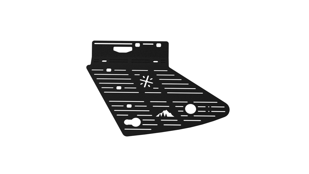 Sherpa Equip Molle Cargo Panel, For Mounting Essential Gear, Roof Rack Mount, Black, Aluminum, Single – 525540