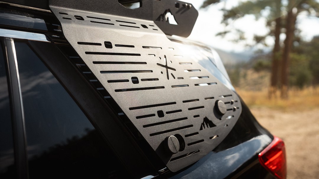 Sherpa Equip Molle Cargo Panel, For Mounting Essential Gear, Roof Rack Mount, Black, Aluminum, Single – 525540