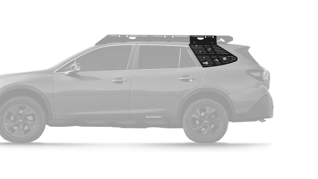 Sherpa Equip Molle Cargo Panel, For Mounting Essential Gear, Roof Rack Mount, Black, Aluminum, Single – 525640