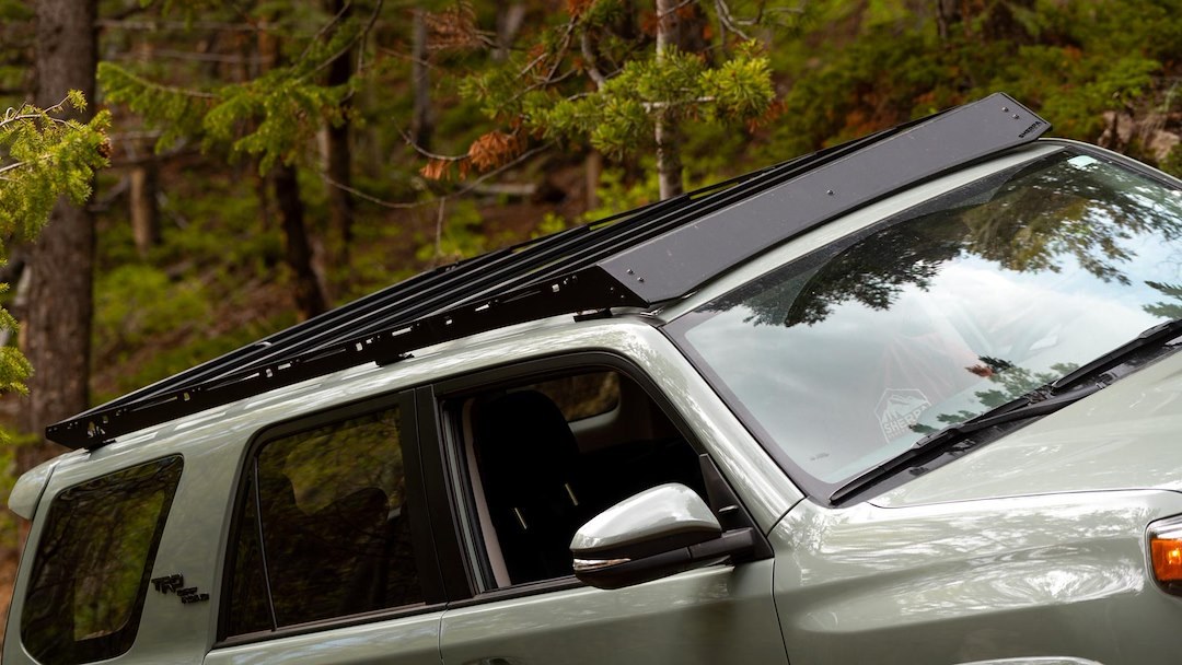 Sherpa Equip Roof Rack, The Crestone Sport, Powder Coat, Black Anodized, Aluminum – 612744
