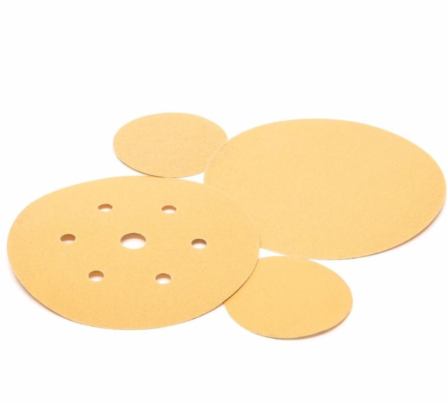 Shurtape Sanding Disc, Hookit ™, Used for Rough Featheredging, Gold, Aluminum Oxide, 3 Inch Diameter, Paper Backing, P80 Grit – 105319