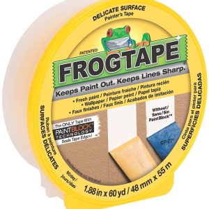 Shurtape Masking Tape, Frogtape® 160, Used on Freshly Painted Delicate Surfaces (24 Hours Old)/ Faux Finishes/ Primed Wallboard and Wallpaper – 142920
