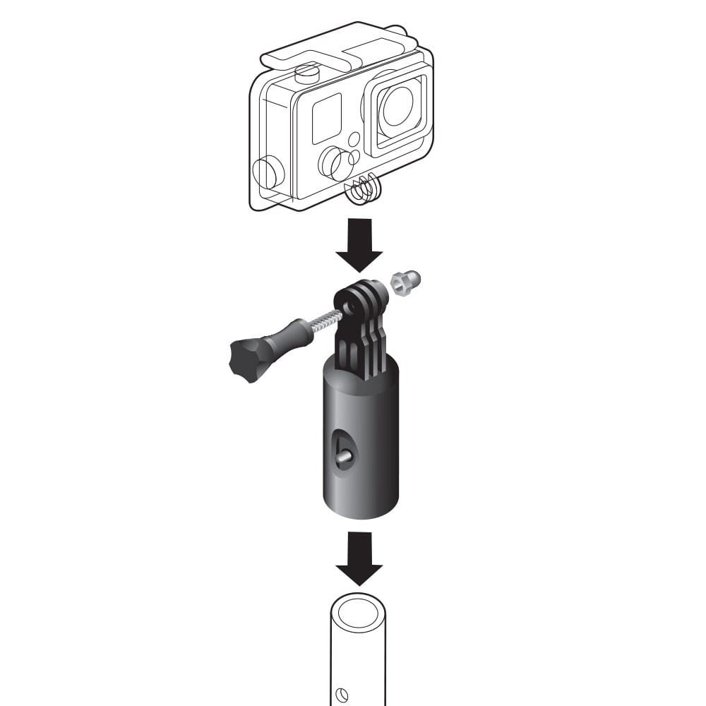 Shurhold Ind Action Camera Adapter, Compatible with Gopro and Garmin Virb Cameras – 104