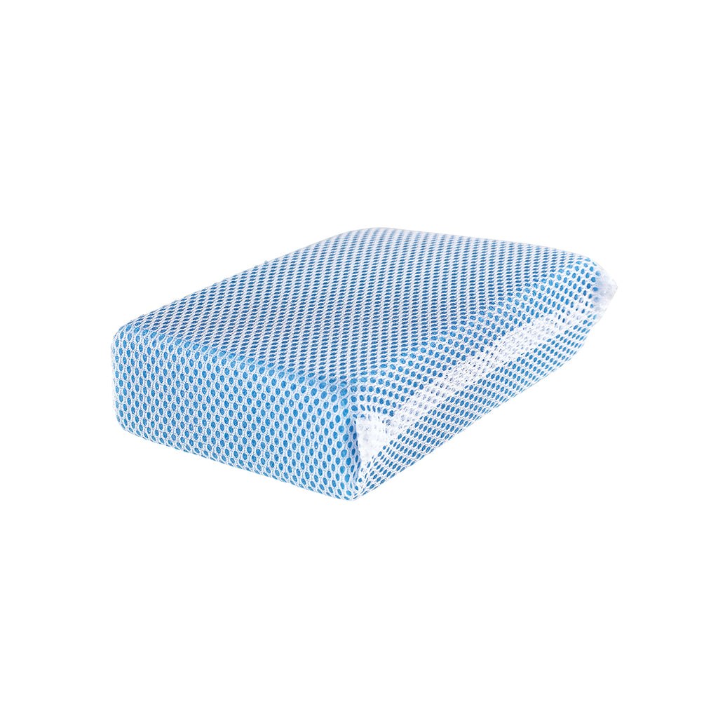 Shurhold Ind Car Wash Sponge, Used to Remove Tar/ Grit/ Bugs/ Stains/ Grime, Blue, Non-Abrasive Mesh, Single – 282