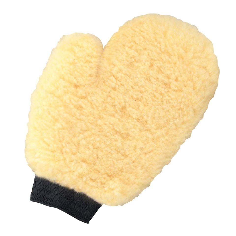 Shurhold Ind Car Wash Mitt, Made from Soft Synthetic Fibers, Shaped Thumb and Elastic Band Base Makes Comfortable and Snug Fit – 284