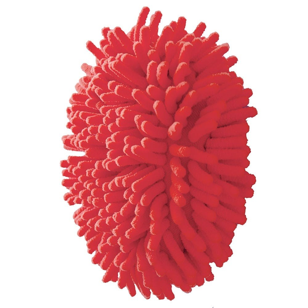 Shurhold Ind Polishing Pad, Brite Bonnet, Use to Remove Excess Wax and Buff Your Surface to a Final Shine, Microfiber Final Polish Pad, Red – 3153