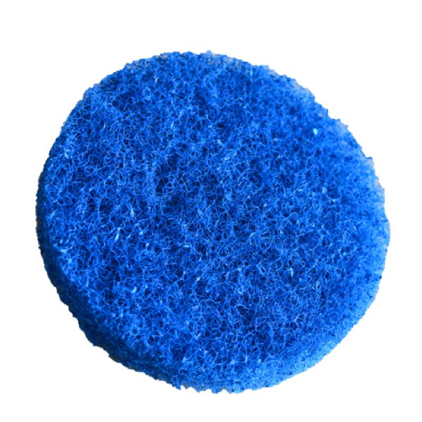Shurhold Ind Polishing Pad, For General Teak Cleaning, Medium Grade Blue Scrubber, Hook and Loop Attachment, Single – 3202