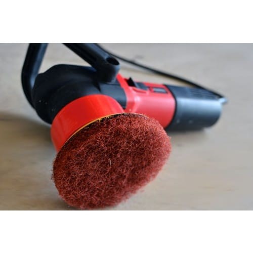 Shurhold Ind Polishing Pad, For Stripping and Paint Preparation, Coarse Brown Scrubber, Hook and Loop Attachment, Single – 3203