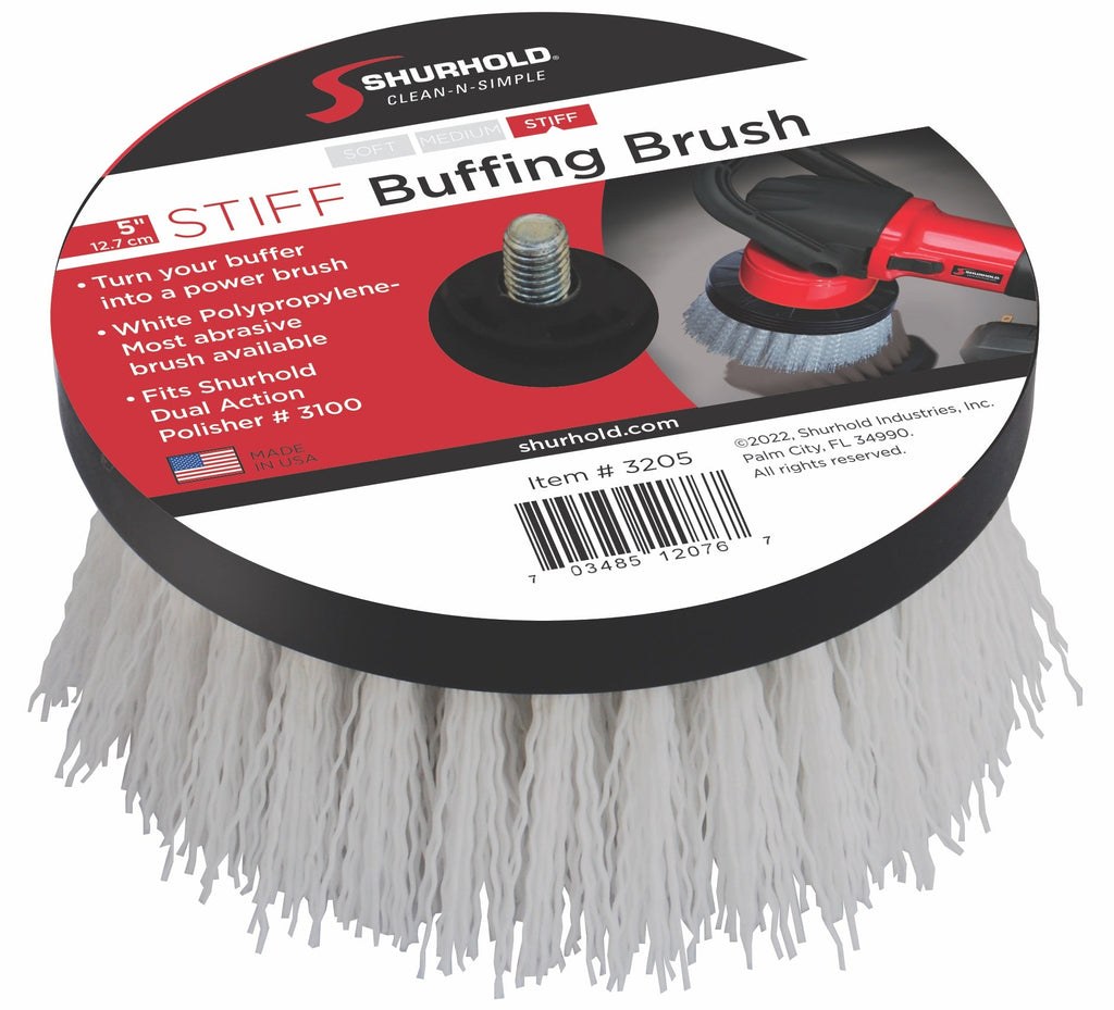 Shurhold Ind Scrub Brush, Used with Dual Action Polisher(dap) 3100 to Restore Non-Skid/ Eliminate Heavy Stains and Remove Growth – 3205