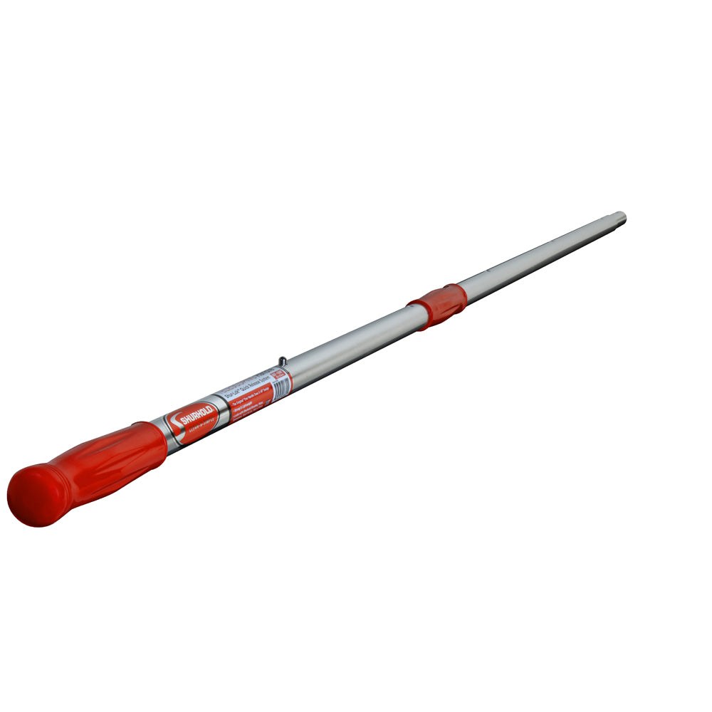 Shurhold Ind Extension Handle, Use with Shurhold Brushes, Telescopic Type, 60 Inch to 108 Inch Extendable Length, Triple Anodized Aluminium – 855