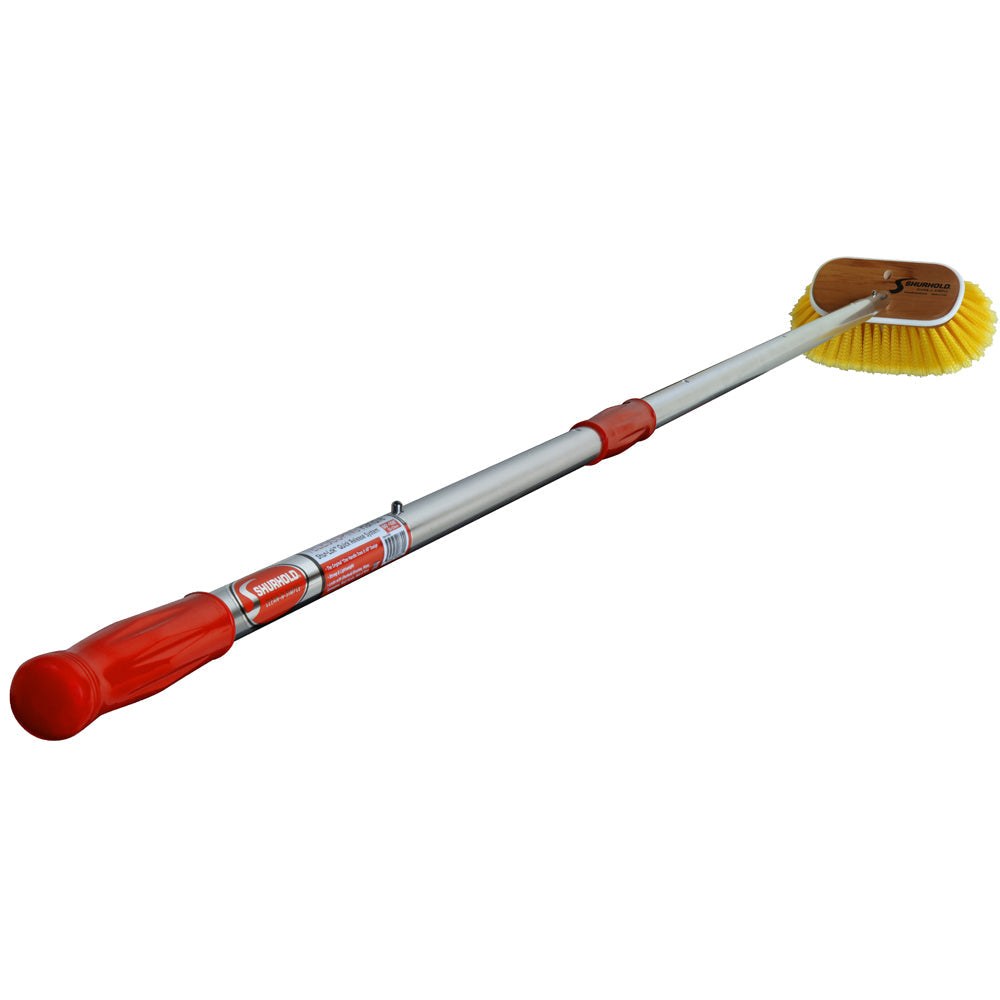 Shurhold Ind Extension Handle, Use with Shurhold Brushes, Telescopic Type, 60 Inch to 108 Inch Extendable Length, Triple Anodized Aluminium – 855