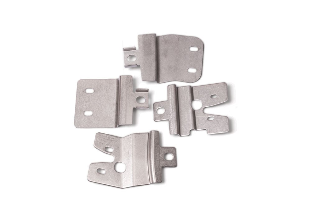 Slick Locks Puck Lock Bracket, Use with Van Door Puck Locks, With Side/ Rear Hinged Door Brackets, Stainless Steel, Set of 4 – GM-FVK-1