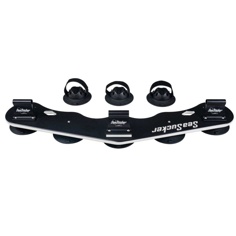 Seasucker Bike Rack, Bomber, Roof Suction Cup Mount, Hold 3 Bikes, Up to 135 Pound Weight Capacity, Fork Mount, Black – BB3008