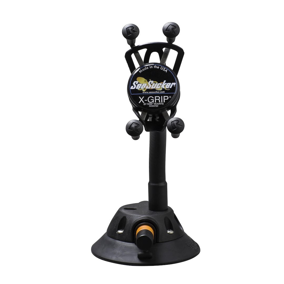 Seasucker Cell Phone Mount, Flex-X, Fits Up to 3-1/2 Inch Width Max/ Ultra/ XL Phones IN Fat Case, 7 Inch Flexible Arm – EL6013