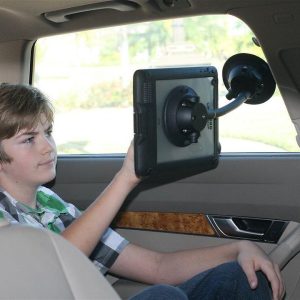 Seasucker Tablet Mount, Naked Flex, Mounts to Flat Surface with Suction Cup, Without Powered Dock, Black – EL6203B