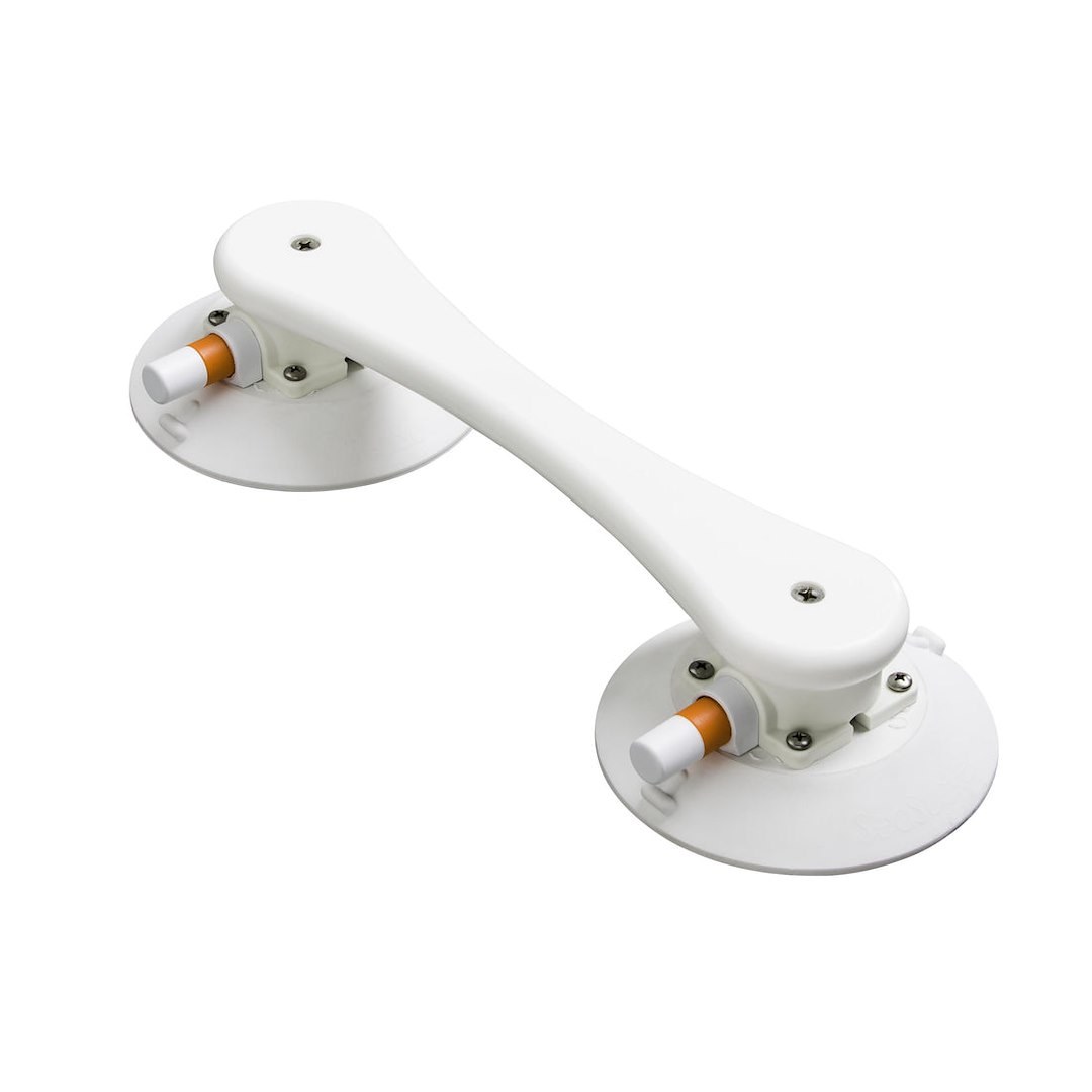 Seasucker Multi Purpose Handle, Attaches to Glass/ Fiberglass/ Metal/ Plastic Surfaces, Up to 400 Pound Pulling Capacity, White, Starboard – MB5281
