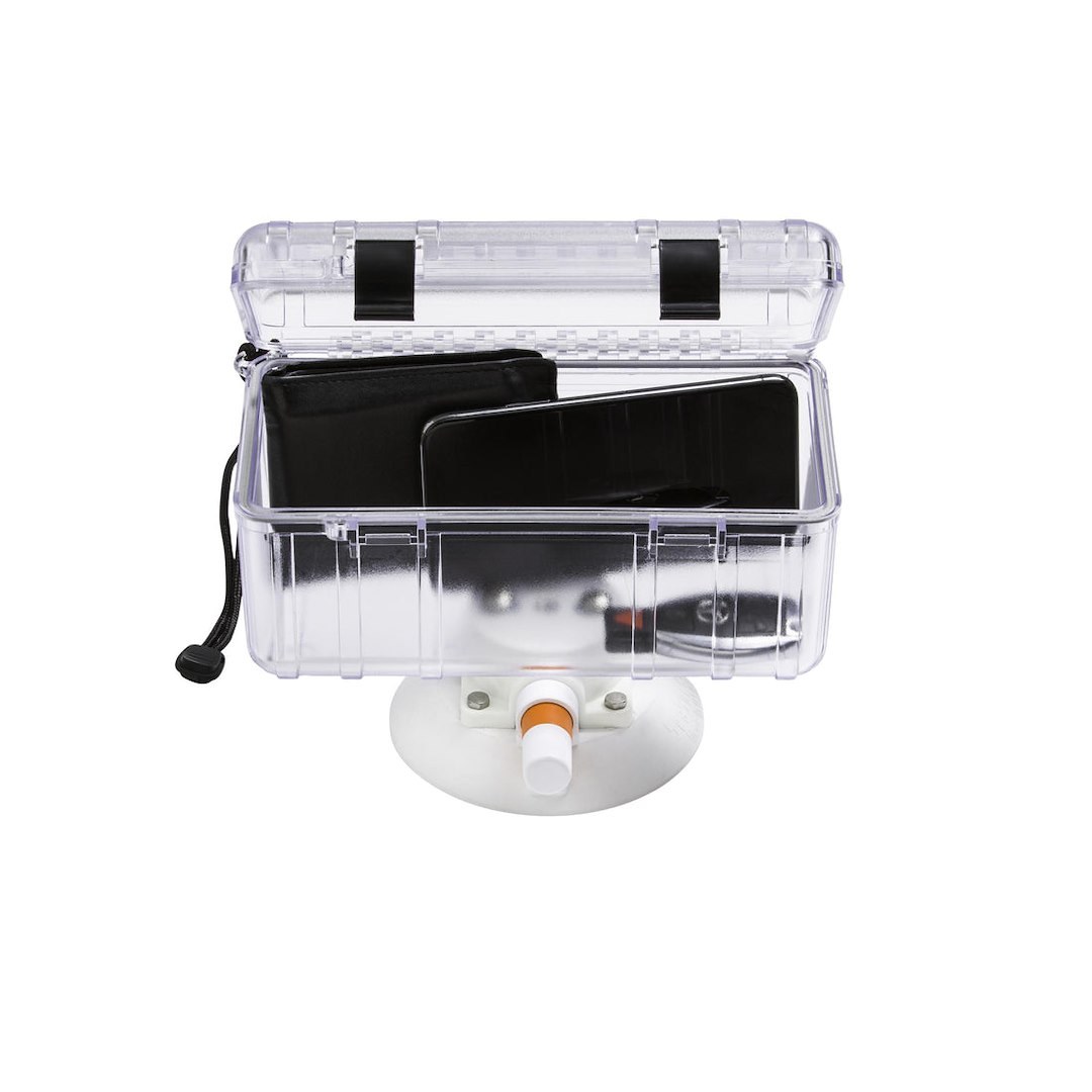 Seasucker Dry Box, Use to Safeguard Wallet/ Cell Phone/ Camera, 8-1/4 Inch Length X 4-1/2 Inch Width X 6-1/2 Inch Height, Clear Plastic – MB5501