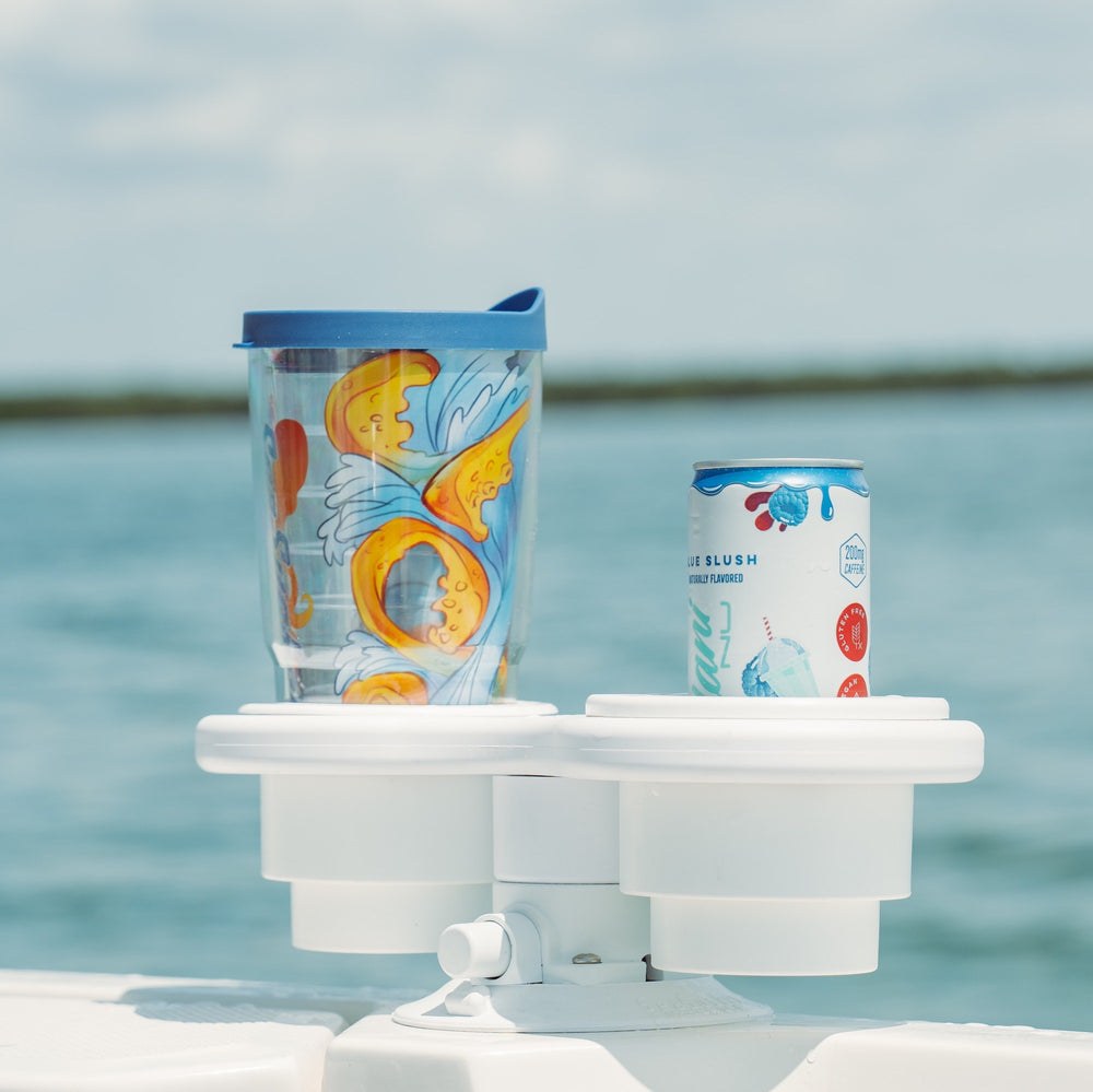 Seasucker Cup Holder, Horizontal Surface Mount, White, Non-Lighted – MC5300W