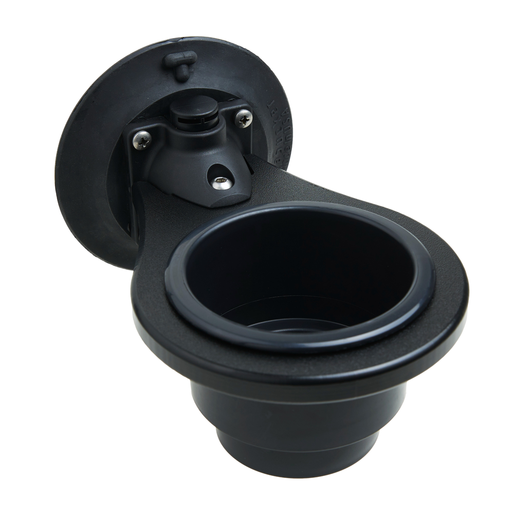 Seasucker Cup Holder, Vertical Surface Mount, Black, Non-Lighted – MC5314B