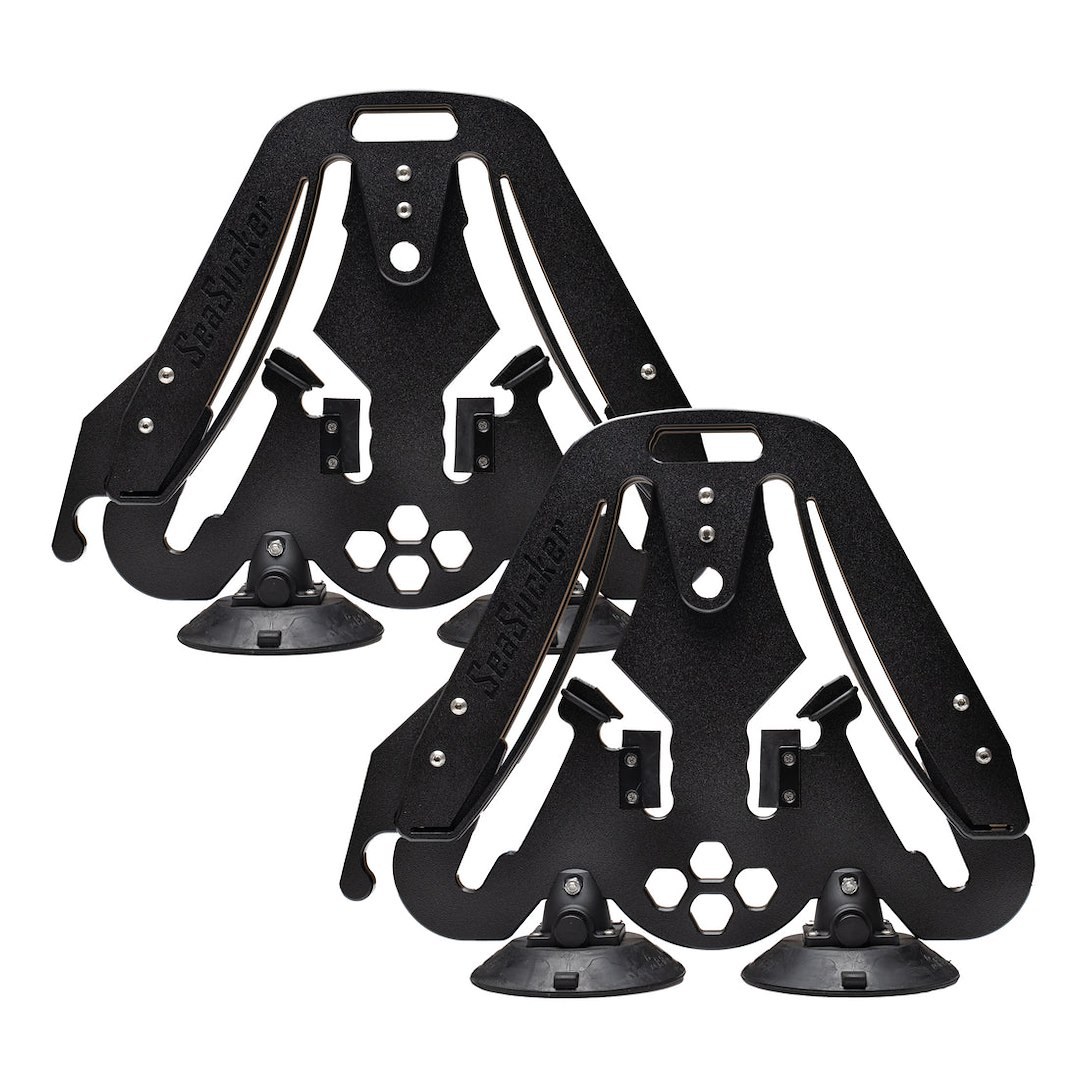 Seasucker Ski Carrier – Roof Rack Kit, Holds Up to 2 Pairs of Skis Plus Poles or 2 Snowboards, High Density Polyethylene – SK2425