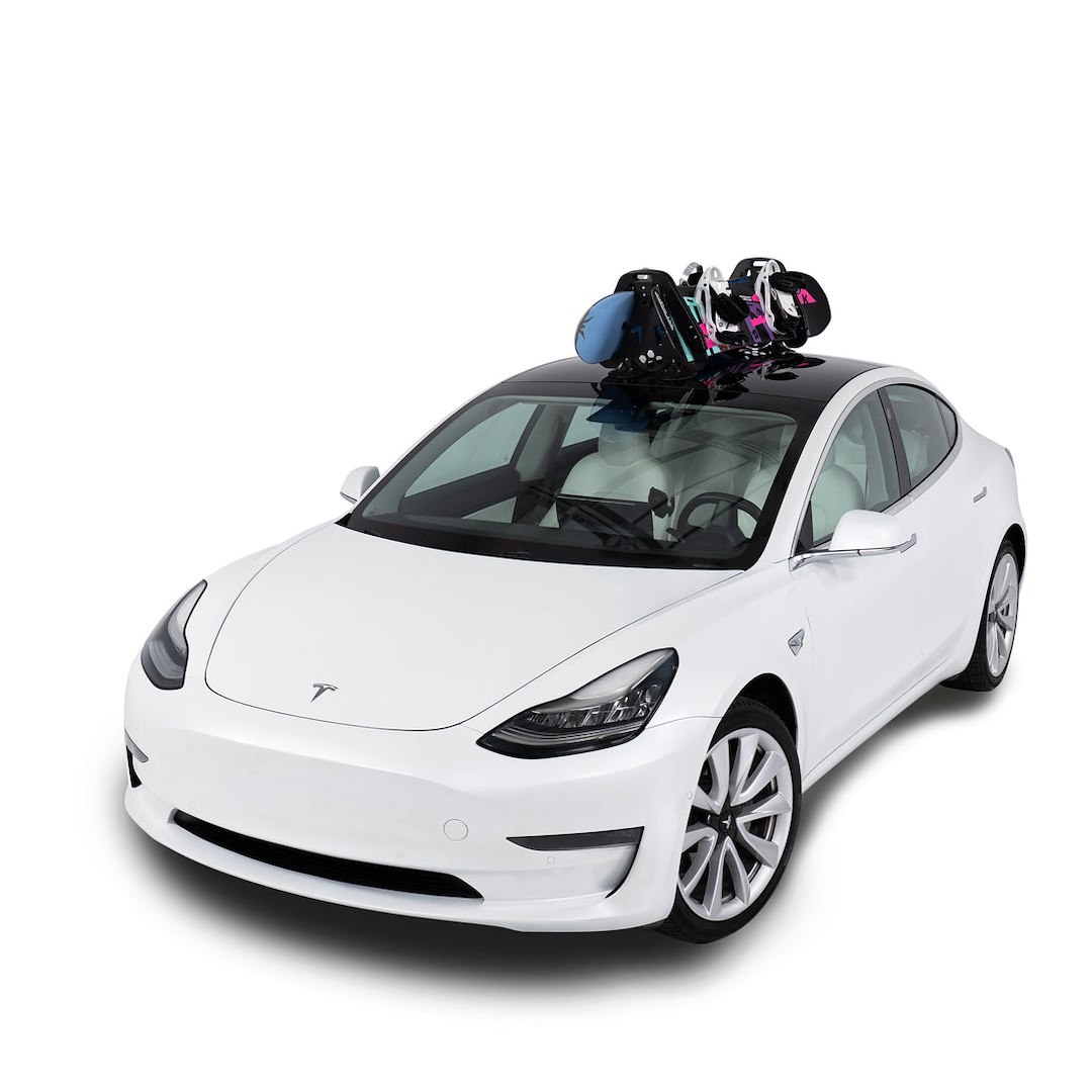 Seasucker Ski Carrier – Roof Rack Kit, Holds Up to 2 Pairs of Skis Plus Poles or 2 Snowboards, High Density Polyethylene – SK2425