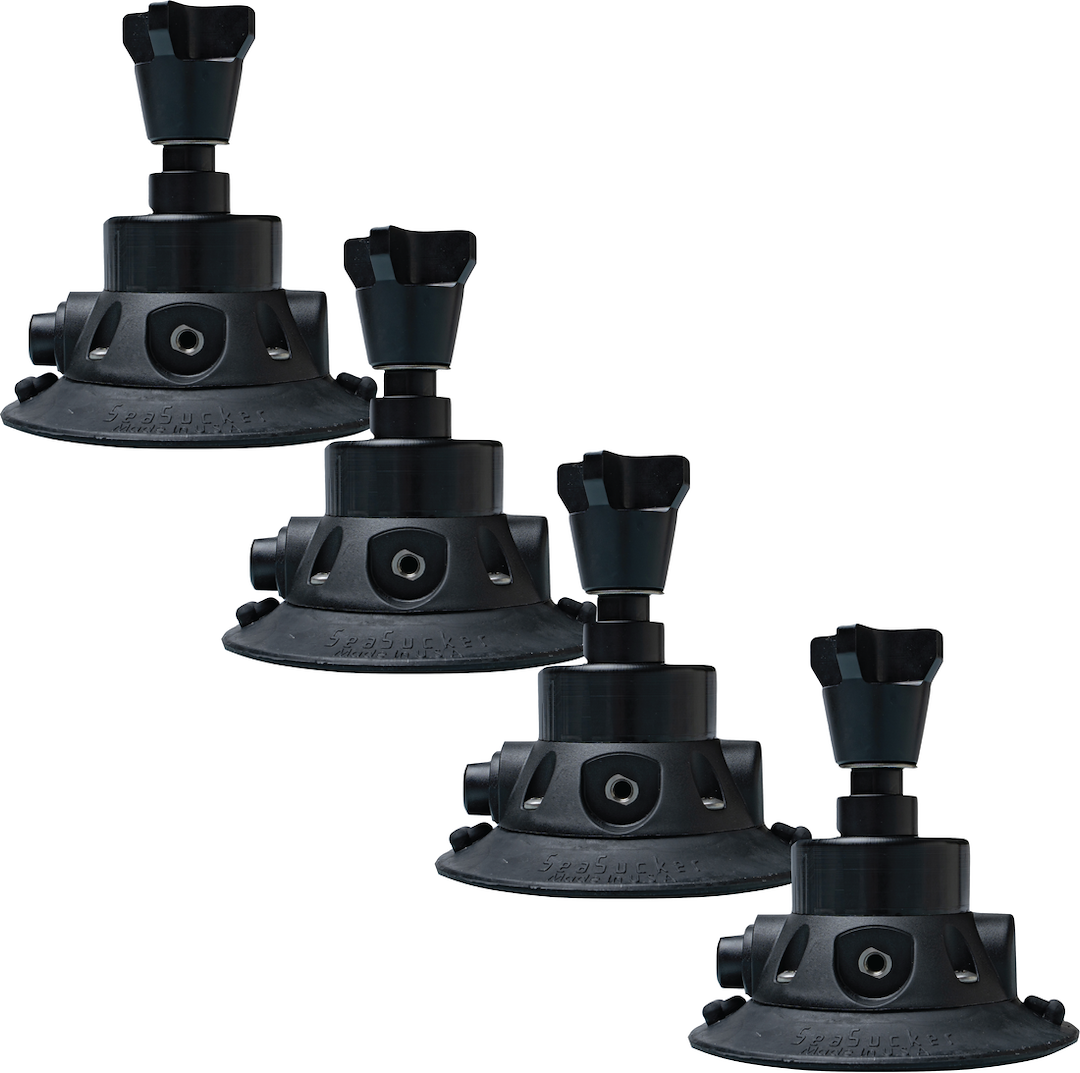 Seasucker Vacuum Mount, Use to Mount Recovery Boards/ Jack, 6 Inch Base Diameter, Up to 210 Pound Pulling Capacity, Black – SM2700