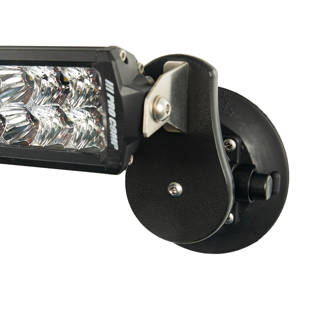 Seasucker Light Bar Mounting Kit, Hood Mount, Mounts One Light Bar, Black, 6 Inch Base Diameter – SM6110