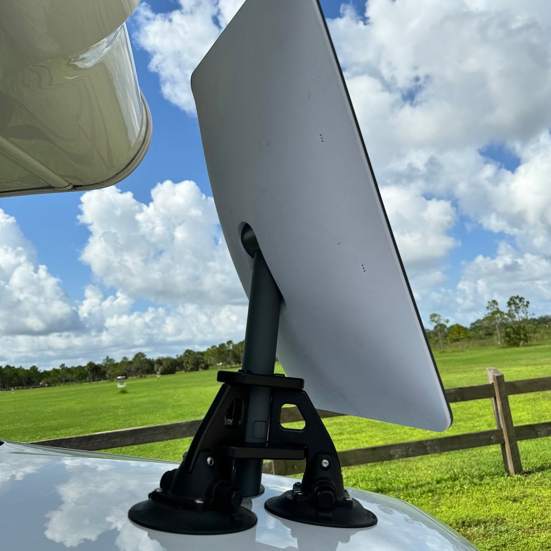 Seasucker Satellite Internet Antenna Mount, Starlink®, Compatible with Starlink Standard Actuated and High Performance Dishes, Vacuum Mount – SM6179B