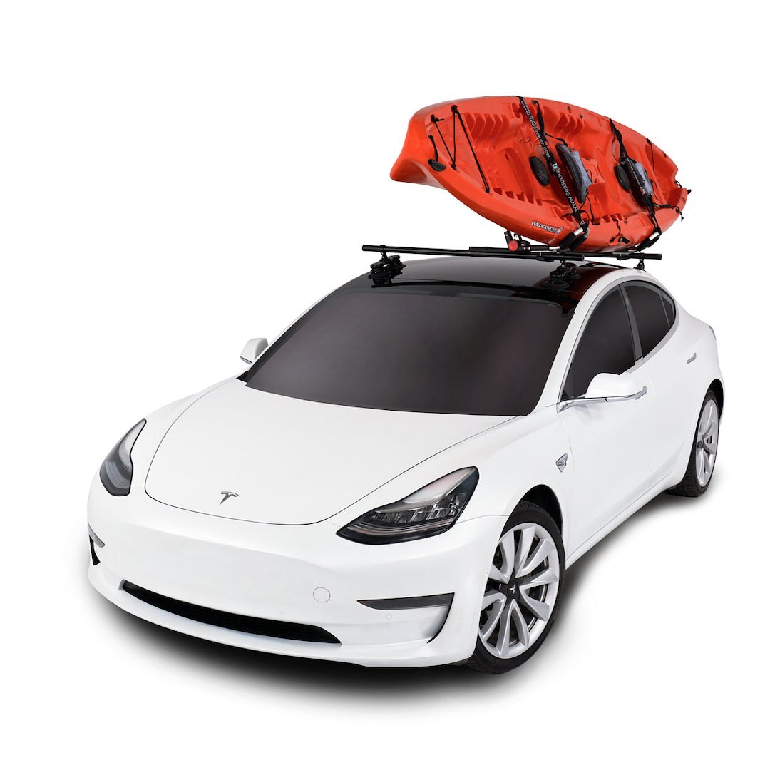 Seasucker Roof Rack, Monkey Bars, 48 Inch Cross Bars, Four 6 Inch Front and Two 6 Inch Rear Vacuum Mounts, Powder Coated, Black, Aluminum – SX6150