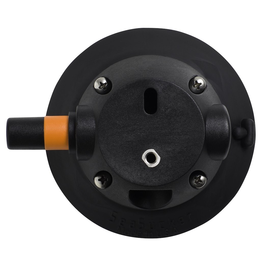Seasucker Vacuum Mount, 4-1/2 Inch Base Diameter, Black, With Low Profile Housing – VM1007B