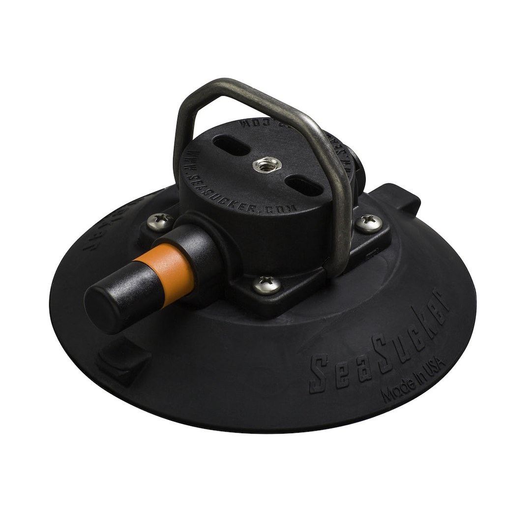 Seasucker Vacuum Mount, Use to Attach Something to a Rigid, Non-Porous Surface Without Drilling Any Holes, 6 Inch Base Diameter – VM1014B