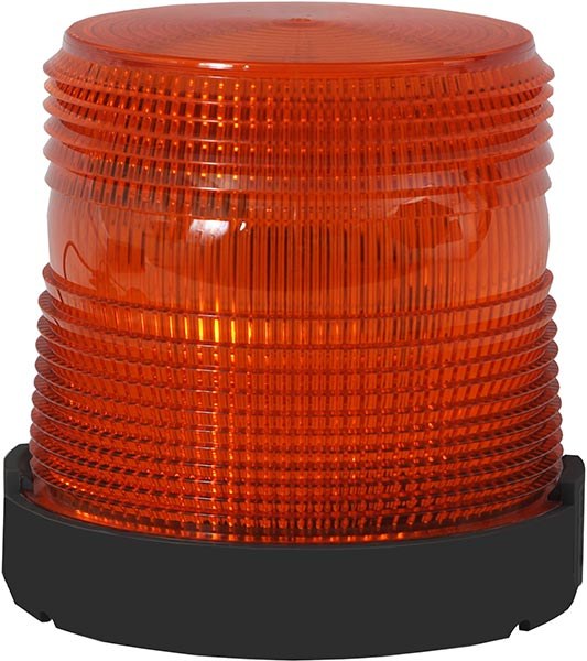 Star Warning Warning Light, 4-1/4 Inch Height X 4-1/4 Inch Diameter, Beacon, Permanent Mount Base with 1/2 Inch Pipe Mount, LED – 201ZL-A