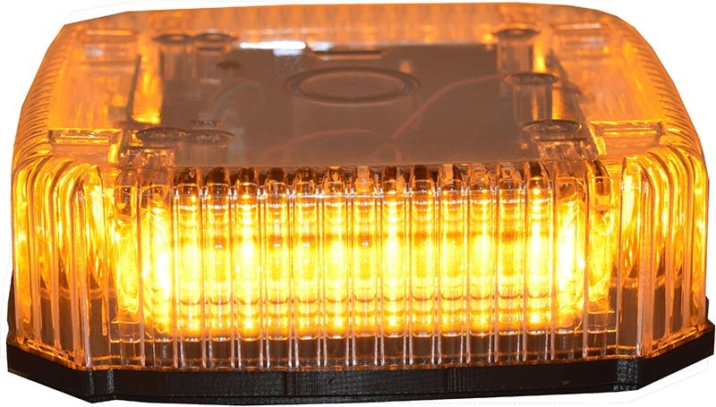 Star Warning Warning Light, Equalizer, 2-5/16 Inch Height X 7-39/64 Inch Width X 7-39/64 Inch Depth, Mini Bar, 4 Hole Permanent Mount, LED – 9900LED-A