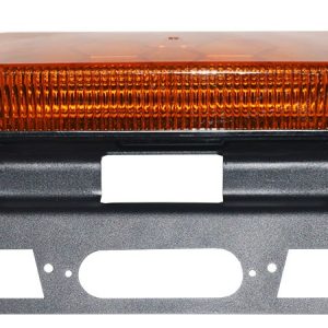 Star Warning Warning Light Mount, For Use with Mini Bar/ Beacon Warning Lights and Halogen Third Brake Lights, Roof Mount, Black, Aluminum – BBK274-FH