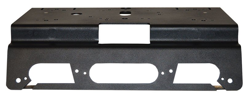 Star Warning Warning Light Mount, For Use with Mini Bar/ Beacon Warning Lights and LED Third Brake Lights, Roof Mount, Black, Aluminum – BBK274-FL