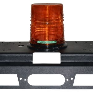Star Warning Warning Light Mount, For Use with Mini Bar/ Beacon Warning Lights and LED Third Brake Lights, Roof Mount, Black, Aluminum – BBK274-FL
