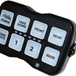 Star Warning Warning Light Controller, Controls Up to 8 Head Dlqs Quick Stick Series LED Warning Lights, 14 Programmable Brightness Settings – SB44-8